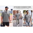 thumbnail image 5 of RICHCOIN Men's Oversized T-Shirts Loose Fit Vintage Washed Tee Unisex Short Sleeve Casual Tops, 5 of 8