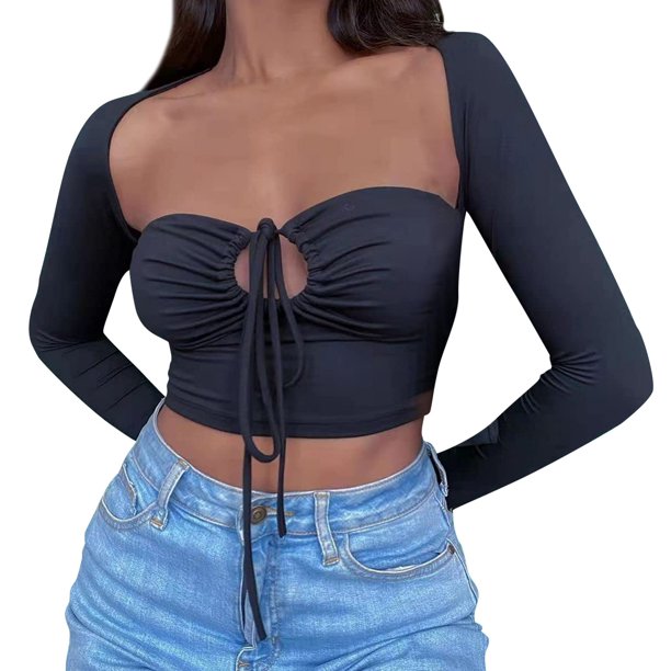 その他 SALSATION TOPS Size XS TSADFHJI Ladies Tops and Blouses Women Casual Sexy Long Sleeve