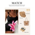 thumbnail image 5 of Eytino Swimsuit Women One Piece Bathing Suit Metal Ring Wide Straps Tummy Control Floral Print Slimming Vintage Swimwear, 5 of 10