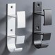 thumbnail image 1 of Gancho para toalla doble para bata, gancho para lavabo, autoadhesivo resistente, resistente al agua y al óxido, para baño y cocina, 2 uds., 1 of 5