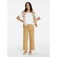 thumbnail image 2 of Time and Tru Women's Patch Pocket Ponte Knit Pants, 28" Inseam, Sizes 0-20, 2 of 6