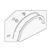 Genuine OE Mitsubishi Wheel Opening Molding - 5228A596 Fits select: 2020-2021 MITSUBISHI OUTLANDER SPORT