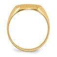 thumbnail image 2 of 10ky 13.5x12.0mm Closed Back Signet Ring 10RS142, 2 of 5