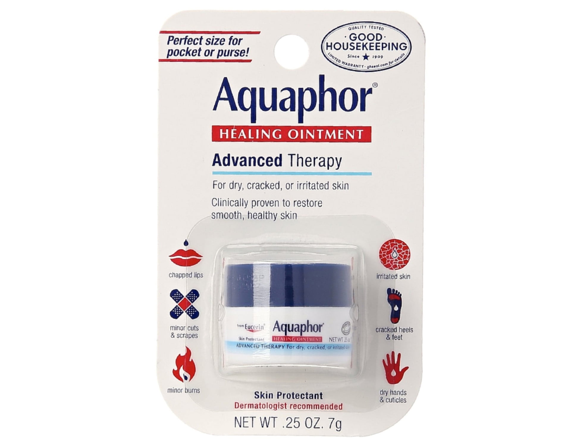 Aquaphor Advanced Therapy Healing Ointment For Skin Protectant, 0.25 Oz, 6 Pack