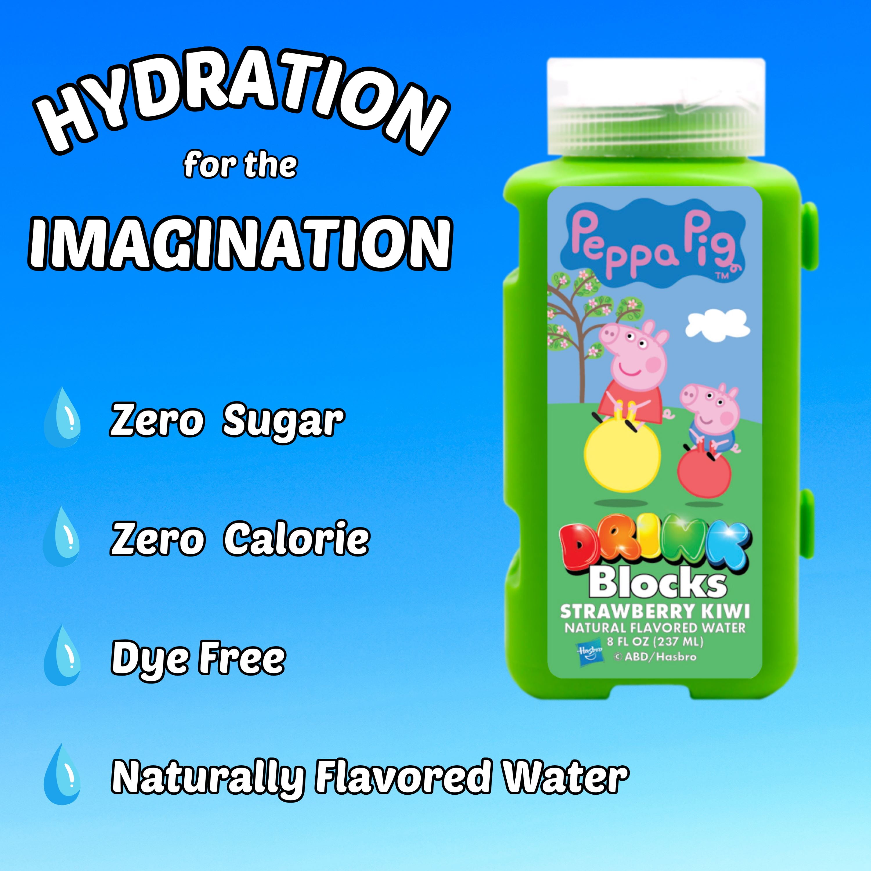 Drink Blocks Fruit Punch Naturally Flavored Water, 8 oz Bottle
