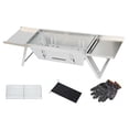 thumbnail image 4 of Smokeless Portable Stainless Steel Folding Grill: Perfect for Outdoor Cooking!, 4 of 8