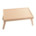 thumbnail image 4 of FONDOTIN 1pc Wooden Tea Tray Desk Laptop Tray Table For Breakfast In Bed Portable Serving Table, 4 of 8