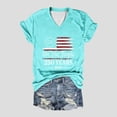 thumbnail image 2 of CUSTG Women T-Shirts Anniversary Commemorative T Shirt Tee Classic Print V Neck 1776-2026 Celebrate America's 250th Anniversary Cozy Tops, 2 of 4