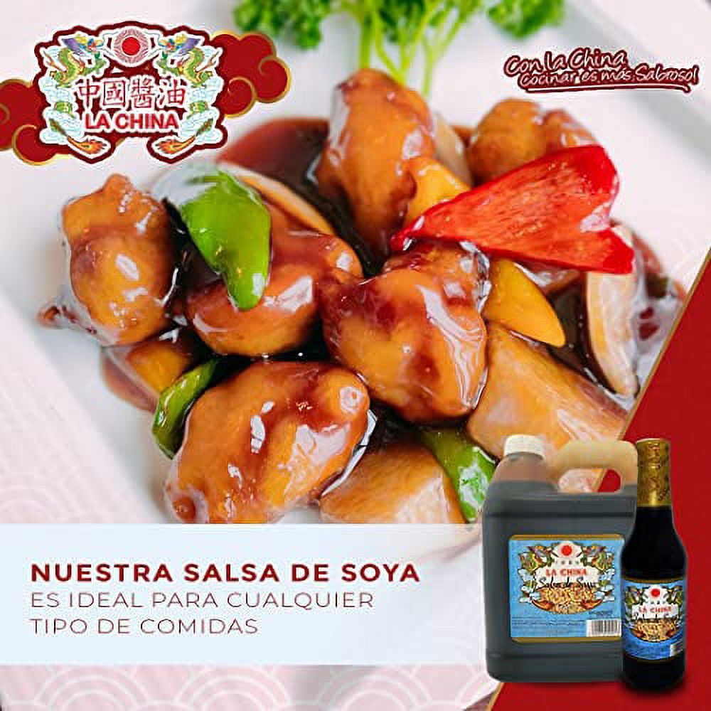 La China, Salsa de Soya de 300 mL / La China, Soy Sauce 10.14 fl Oz (3 Pack)