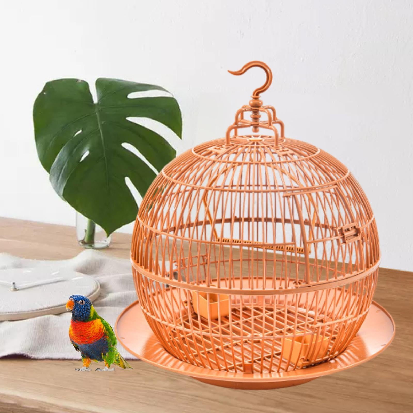 balikha Bird Cage, Bird House, Bird Supplies, Bird Carrier, Decoration, Ball Shape, Bird Cage for Macaws, Finches, Budgies, Small Birds, Canaries