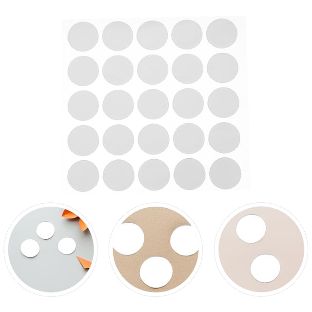 CRILSTYLEO 500Ud Dots Adhesivos Transparentes Doble Cara Para Colgar Fotos Y