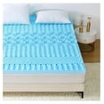 Cooling Mattress Topper Queen, 7 Zone Memory Foam Mattress Topper with
