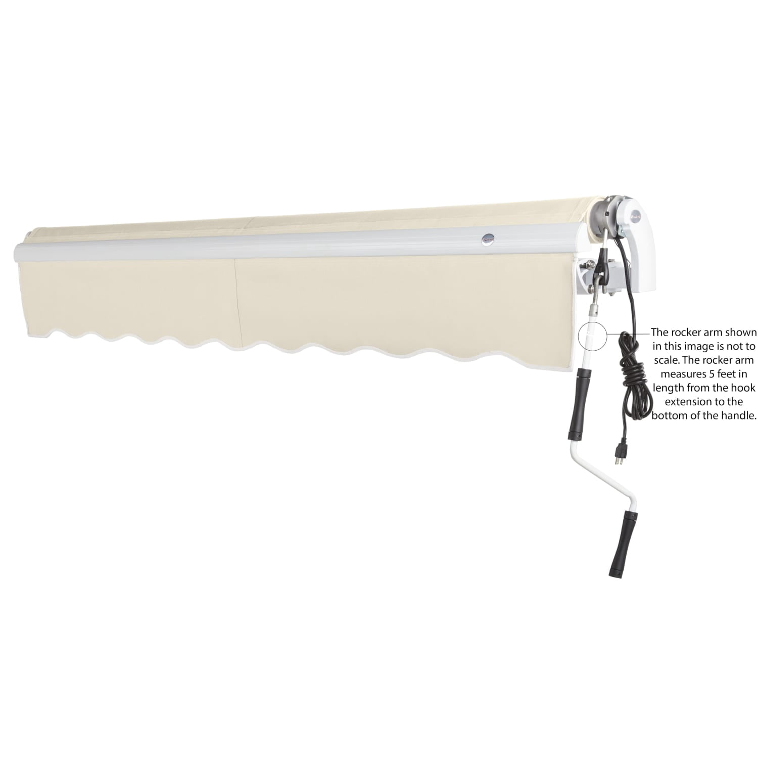 Awntech Maui Right Motor with Remote Motorized Retractable Awning