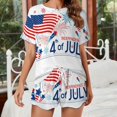 thumbnail image 2 of 4th of July Print Women'S Pajamas Set Summer Sleepwear Sets 2 Piece Lounge Set, 2 of 7