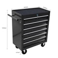 thumbnail image 5 of IVV 6-Drawer Rolling Tool Chest w/Lock & Key, Tool Storage Cabinet with Universal Wheels, Top & Drawer Liner, Tools Organizer Box for Garage, Warehouse & Repair Shop, 24.2"W x 12.9"D x 29.9"H, Black, 5 of 6