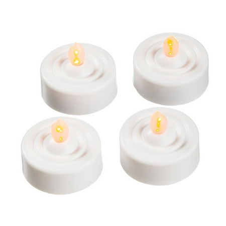 LED Tea Lights with Timer - 100 Hours - 4 pieces