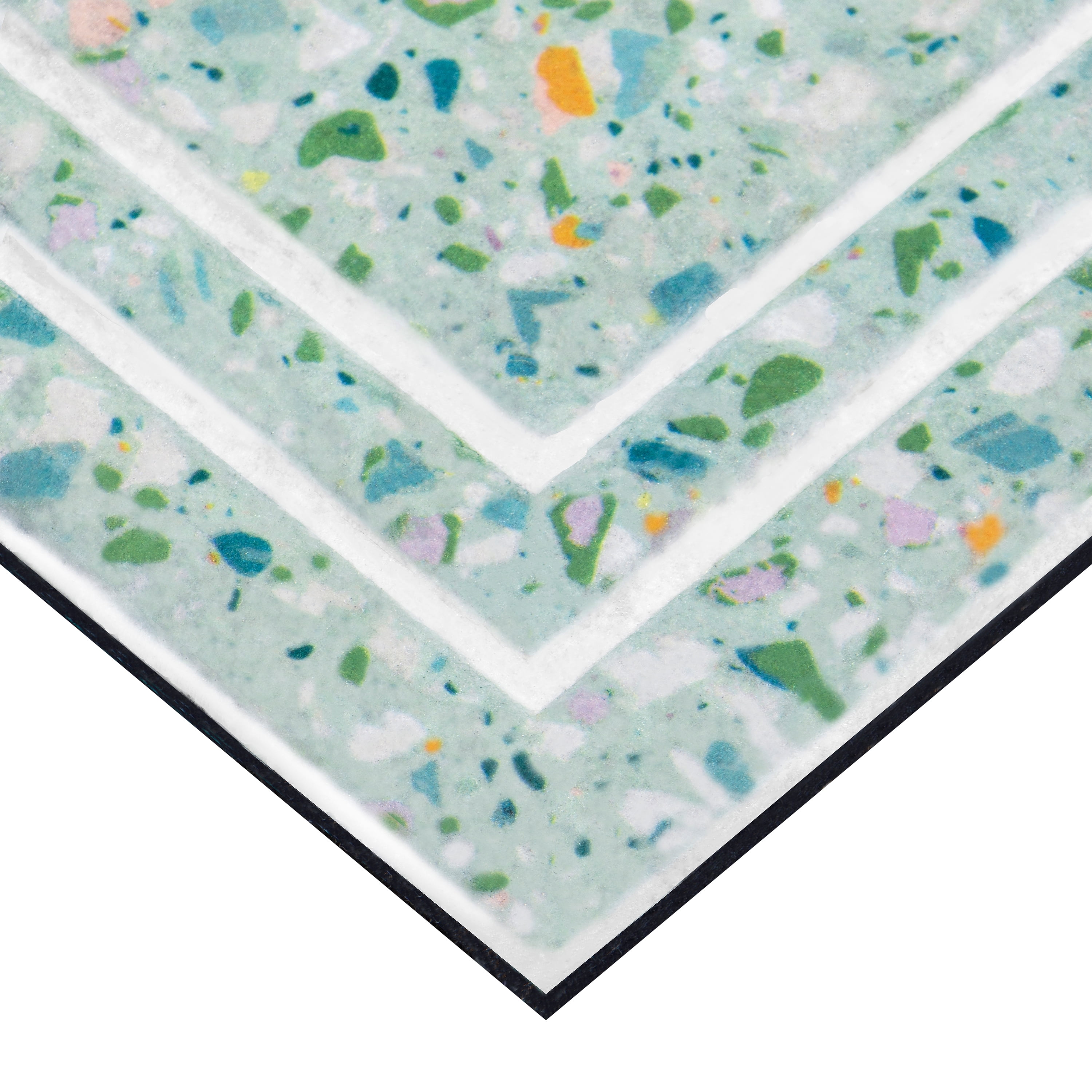 Apache Mills Fashionables Deluxe Modern Terrazzo Welcome Indoor/Outdoor Doormat, 1.5' x 2.5'