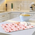 thumbnail image 5 of GZHJMY Valentines Day Dish Drying Mat Gnome Present Heart Balloon Coffee Maker Mat Microfiber Absorbent Bar Protector Housewarming Gift 18" × 24", 5 of 6
