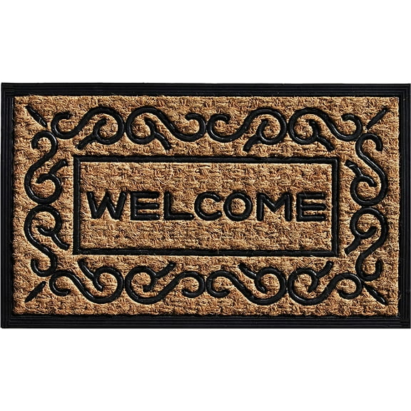Calloway Mills 280011830 Carbella 18" X 30" Coir and Rubber Doormat