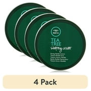 (4 pack) Tea Tree Shaping Cream, Hair Styling Cream, Long-Lasting Hold, Matte Finish, For All Hair Types, 3.0 fl. oz Amazing Scent