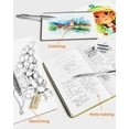 thumbnail image 3 of 30PCS Silver Metal Mechanical Pencil Set in Leather Case, 0.5/0.7/0.9/2.0mm Art Drafting Pencils with 16 Tubes Graphite Leads (6B 4B 2B HB 2H 4H) & Colored Refills for Sketching, Drawing, Writing, 3 of 8