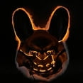 thumbnail image 5 of Horror Bloody Rabbit Bear Mask Halloween LED Luminous Animal Simulation Fur Mask Cosplay zdq, 5 of 5