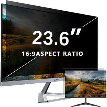 Dabernur 23.6 Inch Computer Privacy Screen Filter for 16:9 Widescreen Monitor - Removable Privacy Shield and Anti-Glare