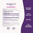 thumbnail image 6 of Natrol Vitamin B12 5,000 mcg, Fast Dissolve Vitamin B12 Supplement Supports a Healthy Nervous System and Energy Metabolism, 100 Tablets, Up to a 100 Day Supply, 6 of 10