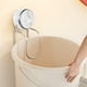 thumbnail image 1 of Ganchos con ventosa para cubos | Organizador de baño y cocina sin taladros | Colgador giratorio para inodoro y lavabo | Plástico transparente/gris | Soporta hasta 2 kg/4,4 lb, 1 of 6