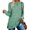 Green, variant on Women's Long Sleeve Loose Casual Fall Pullover Side Split Tunic For Leggings