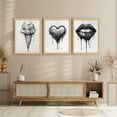 thumbnail image 4 of Framed Print Wall Art Set of 3 - Trendy Street Poster Art - 3 Pieces Neutral Modern Wall Decor for Living Room - 12"x16"x3 Natural, 4 of 8