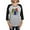 Heather/Black, variant on - Dinosaur Easter Eggs - Womens Baseball Tee