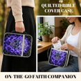 thumbnail image 5 of ZUXONGSY Skull Print Bible Case for Women Quilted Bible Cover Case Sturdy ChuZU Bag with Bookmarks & Pen Slots Carrying Book Case for Christian, 5 of 7