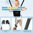 thumbnail image 6 of 2 in 1 Baby Door Jumper, Adjustable Strap and Seat for 6-24 Months Infant Toddler, Foldable, Black, 6 of 10