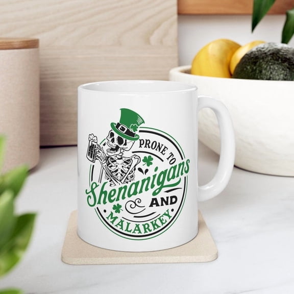 Skeleton S1Henanigans St Patrick's Day Coffee Mug