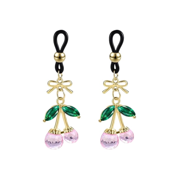 Adorable Cherry Design Non Piercing Nipple Jewelry for Women Valentine's Day Idea