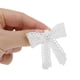 thumbnail image 3 of Accesorios de zapatos de moda con lazo de perla falsa, 1 par de encantos para agujetas, color blanco, 3 of 5