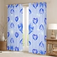 thumbnail image 2 of Homewish 3D Loves Diamind Black Out Curtains,Kawaii Bowtie Bowknot Curtains Pack of 2 (42x63 Each),Dreamy Blue Bedroom Curtains For Girls Kids,Super Cozy Room Decor, 2 of 6