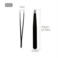 thumbnail image 3 of Pinkiou Slant Tip Eyebrow Stainless Steel Tweezers Convenient Facial Hair Removal for Women, Black, 3 of 5