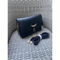 thumbnail image 1 of ZADIG-Bolso cruzado de nailon para mujer, bandolera de hombro con remaches, color caqui, color negro xuanjing unisex, 1 of 2