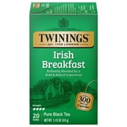Twinings Irish Breakfast Robust Black Tea Bags, 20 Count Box