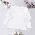 thumbnail image 2 of TBWNWG Girls Tops Girls Long Sleeve Casual Tees Soft Comfortable Daily Wear Beaded Design Round Neck Style for Toddlers and Kids 2-9 Years,Sizes 8-9 Years, 2 of 6