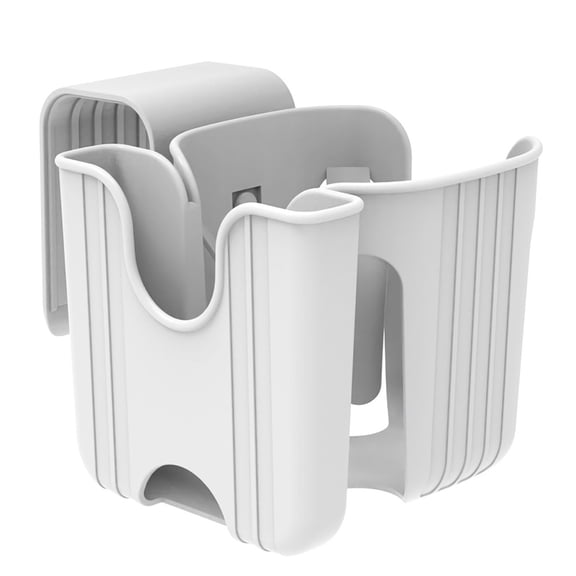 Child Friendly Cup Holder for Car Seats and Strollers Gray Secure Attachment