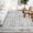 grey, variant on 2x6 Hallway Runner Rug Machine Washable Rug Vintage Rug Floral Retro Rug Foldable Low Pile Rugs Laundry Blue/ 2'×6'