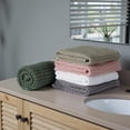thumbnail image 3 of DEMMEX Organic Turkish Cotton Waffle Hand Towels, Set of 2 – Large 20x30 in, Ultra Soft, Lightweight & Quick Dry, Luxury Bathroom & Kitchen Towels – OEKO-TEX Certified (Sage Green), 3 of 6