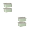thumbnail image 3 of Recipiente de Plástico Injueey de grado Alimenticio con tapa Transparente Apto para Microondas Verde 2 Piezas, 3 of 6
