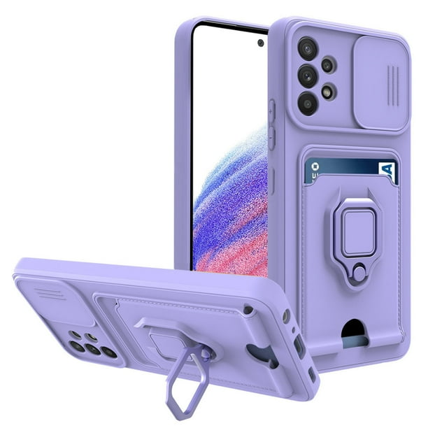 Para Samsung Galaxy A02 M02 A02S A03S A04 A04E A10S A11 A12 A13 A04S, funda multifuncional para teléfono, resistente a los golpes, soporte para coche, soporte para teléfono, almacenamiento de tarjetas