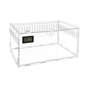 Reptile Terrarium Habitat Acrylic Spider Enclosure Optimal Ventilation L Size for Frogs Educational Settings
