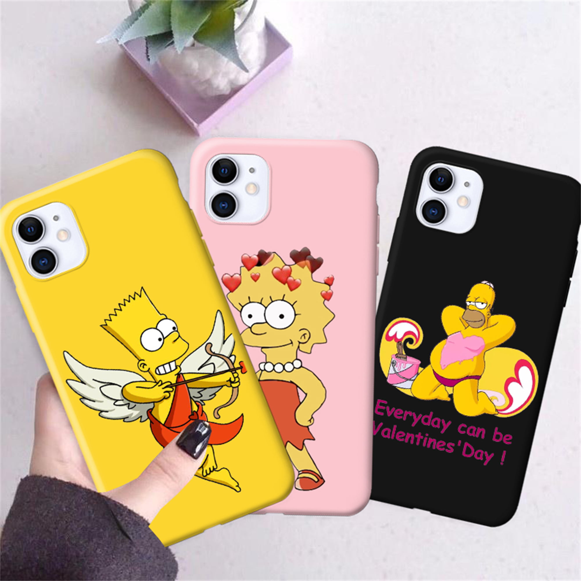 Funny Simpsons Phone Cover for iPhone 13 Pro Max, Phone Case for iPhone 13  13 Pro 12 Pro 11 Pro XR XS X 8 Plus 7 Plus Phone Case For Samsung S20 Ultra  S20 S20 Plus 