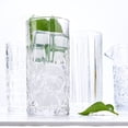 thumbnail image 6 of 12.3 Ounces/ 350ml Highball Glasses Set of 6, JOYCEMALL Vintage Style Clear Drinking Glasses Juice Tumblers & Water Cups Kit for Juice Cocktails Iced lemonade Tea Frappe Smoothies Milkshakes kitchen, 6 of 7